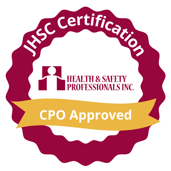 Cpo-Approved - Jhsc Certification Icon - Health And Safety Professional Inc., Ontario, Canada
